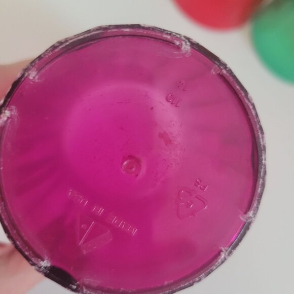 Set Of 6 Colorful Arrow Translucent Plastic Drinking Glasses - Picture 6 of 8